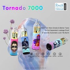 2NRV1 wegwerpbaar - wegwerpbaar Vape RandM Tornado 7000 5%