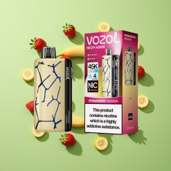 Vozol Neon 45K 45000 Puffs Herlaadbare Wegwerp Vape met Aardbei Banaan Smaak en Instelbare Luchtstroom